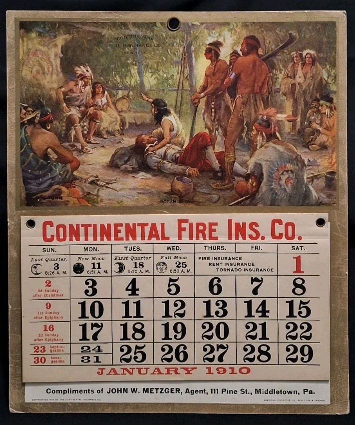 1910 CONTINENTAL FIRE INS. CO. N.Y. \