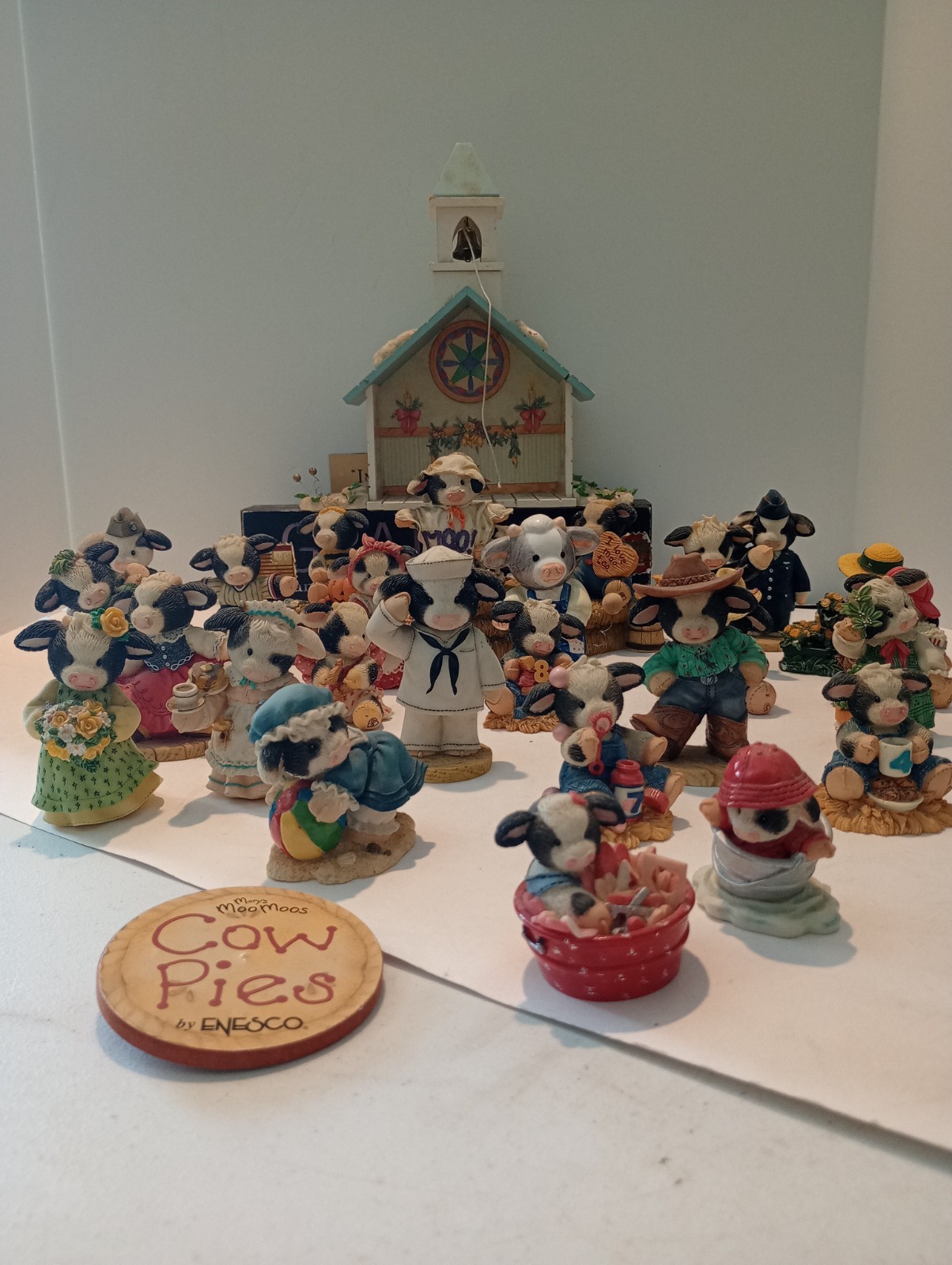 Lot of (30) Mary’s Moo Moos Cow Figures & Accessories By Enesco