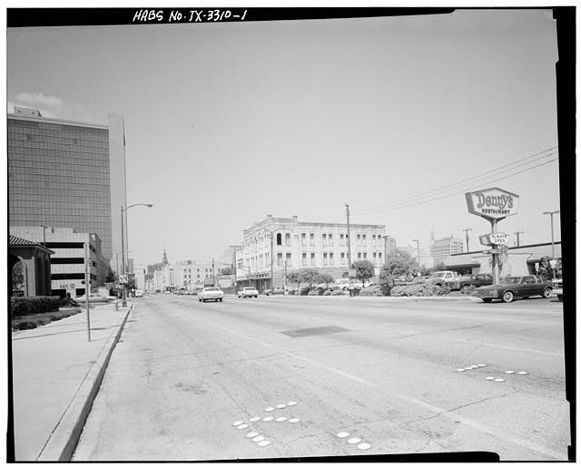 San Antonio Texas Fairmount Hotel East Commerce Street 1960s Dennys Restaurant