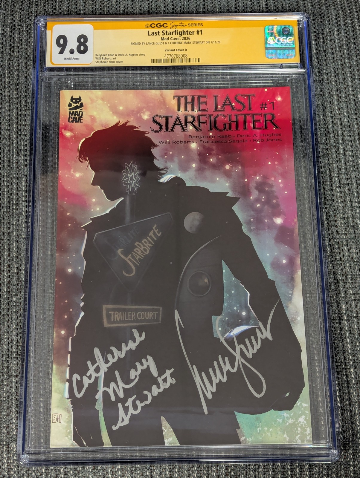 Last Starfighter #1 Cover D 2026 CGC Signature Series 9.8 Signed Guest/Stewart Last Starfighter #1 Cover D 2026 CGC Signature Series 9.8 Signed Guest/Stewart