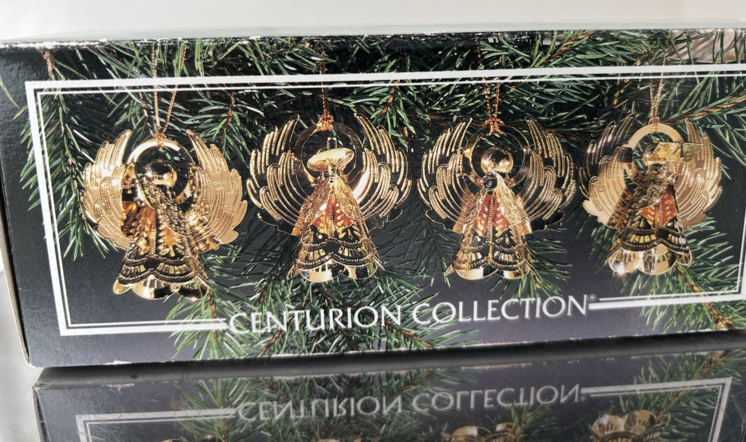 4 NEW Vintage Centurion Collection Brass Filigree Angel Ornaments Etched Details