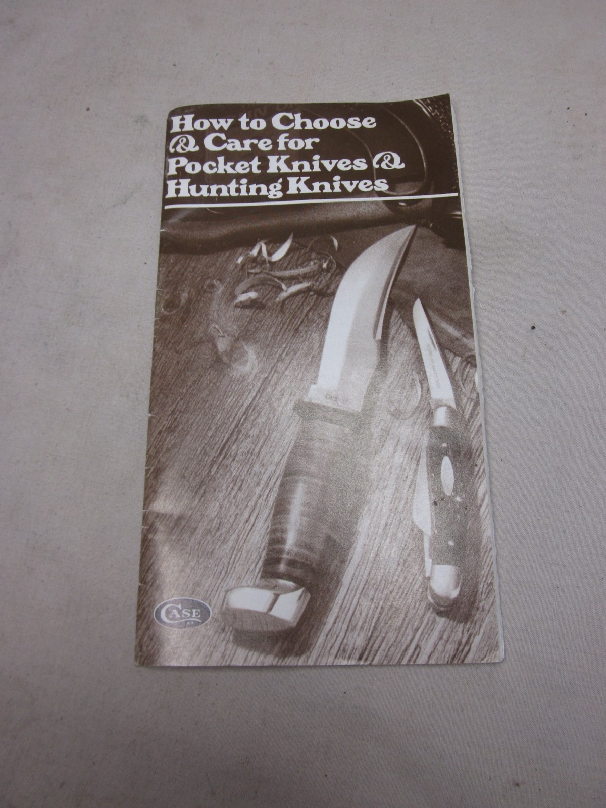 vintage CASE XX How Choose Care for Pocket Hunting Knives small booklet manual
