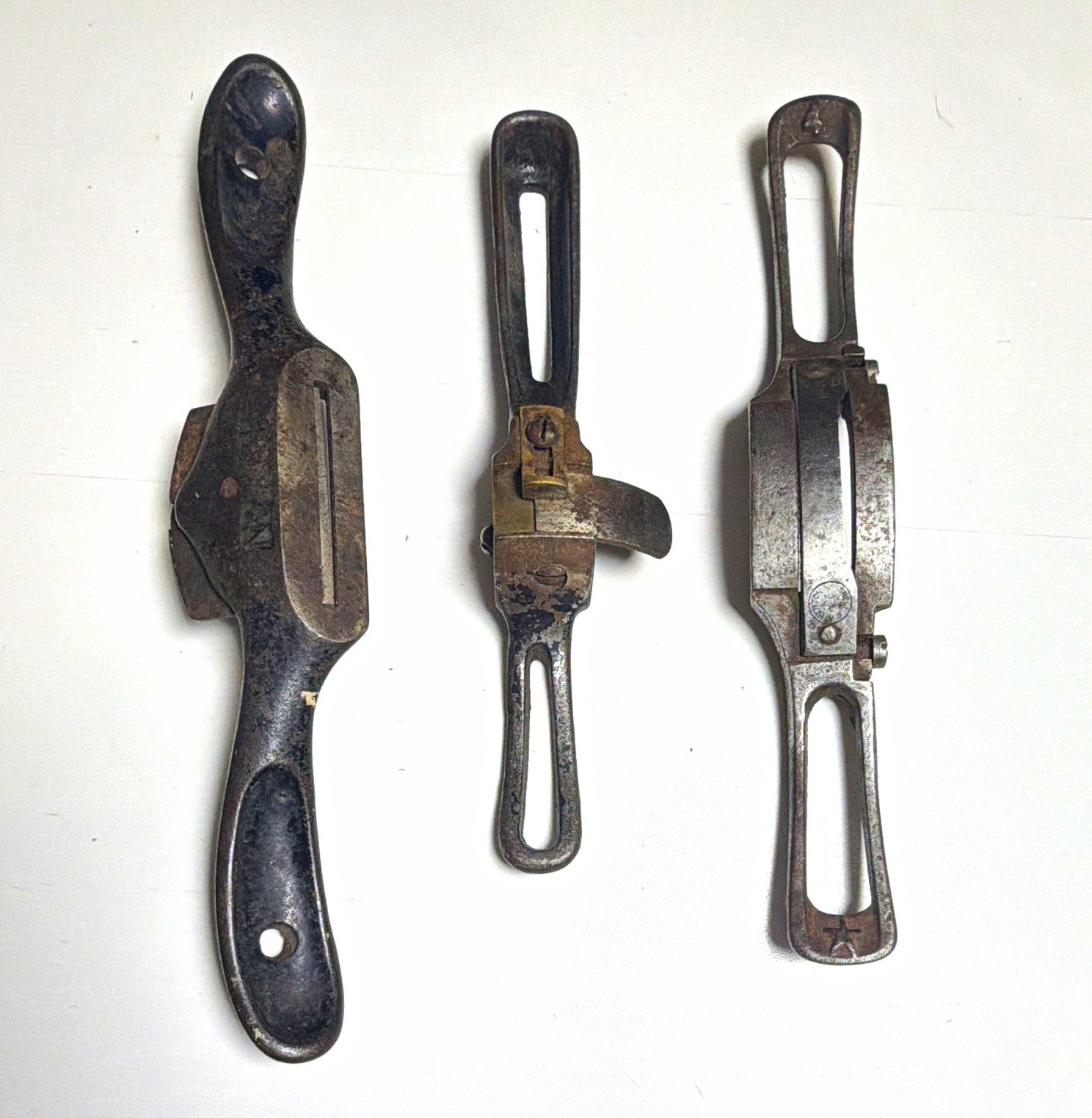 Vintage Hand Tool Lot Stanley No 51 Spokeshave Snell & Atherton Cobbler Shaves 3