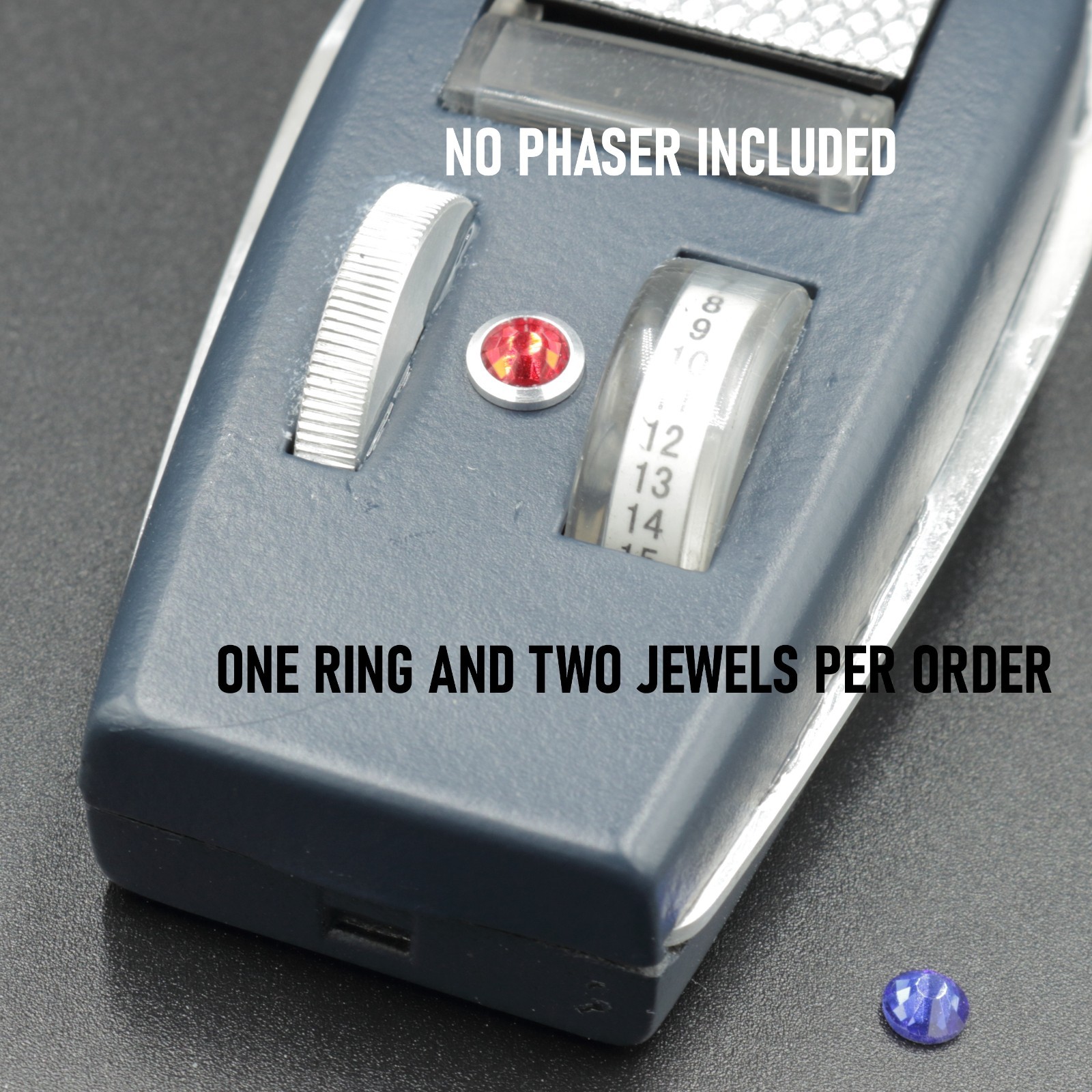 Star Trek, HMS Roddenberry, Power Jewel Bezel, P1 Bezel, with Blue & Red crystal
