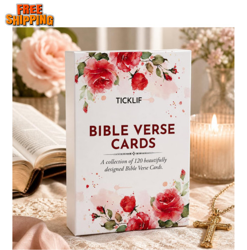 Bible Verse Cards – 120 Scripture Prayer Cards with KJV Bible Verses, Encoura...