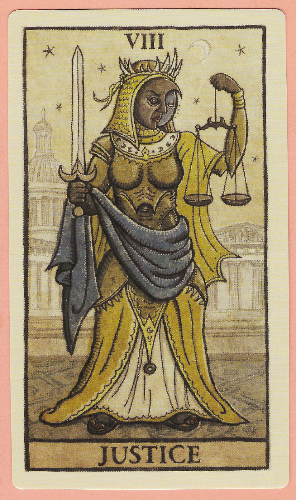 Justice, Major Arcana 8, Single Swap Tarot Card, Luna - Excellent+
