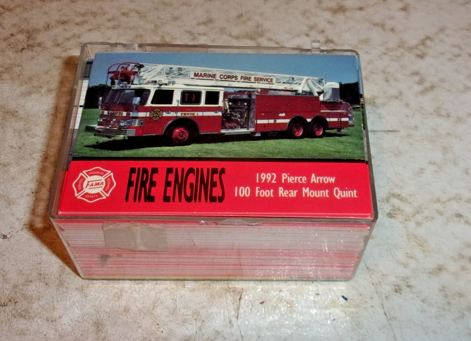 1993 Fire Engines Collector Cards Series 1- 100 Cards