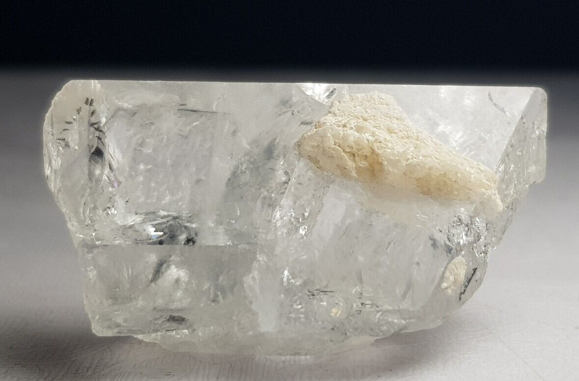 70.50Ct Beautiful Natural White Color Topaz With Albite Crystal From skardu