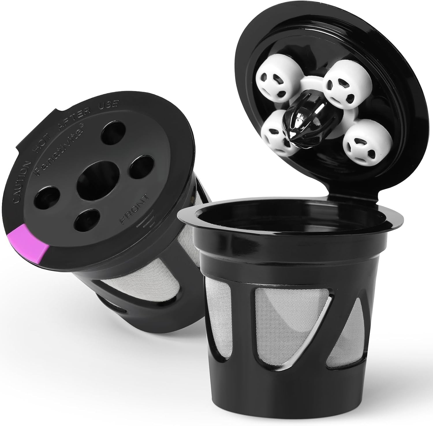 2-Pack Reusable K Cups for Keurig – Universal, Multi-Hole, K Supreme & K Slim 2-Pack Reusable K Cups for Keurig – Universal, Multi-Hole, K Supreme & K Slim