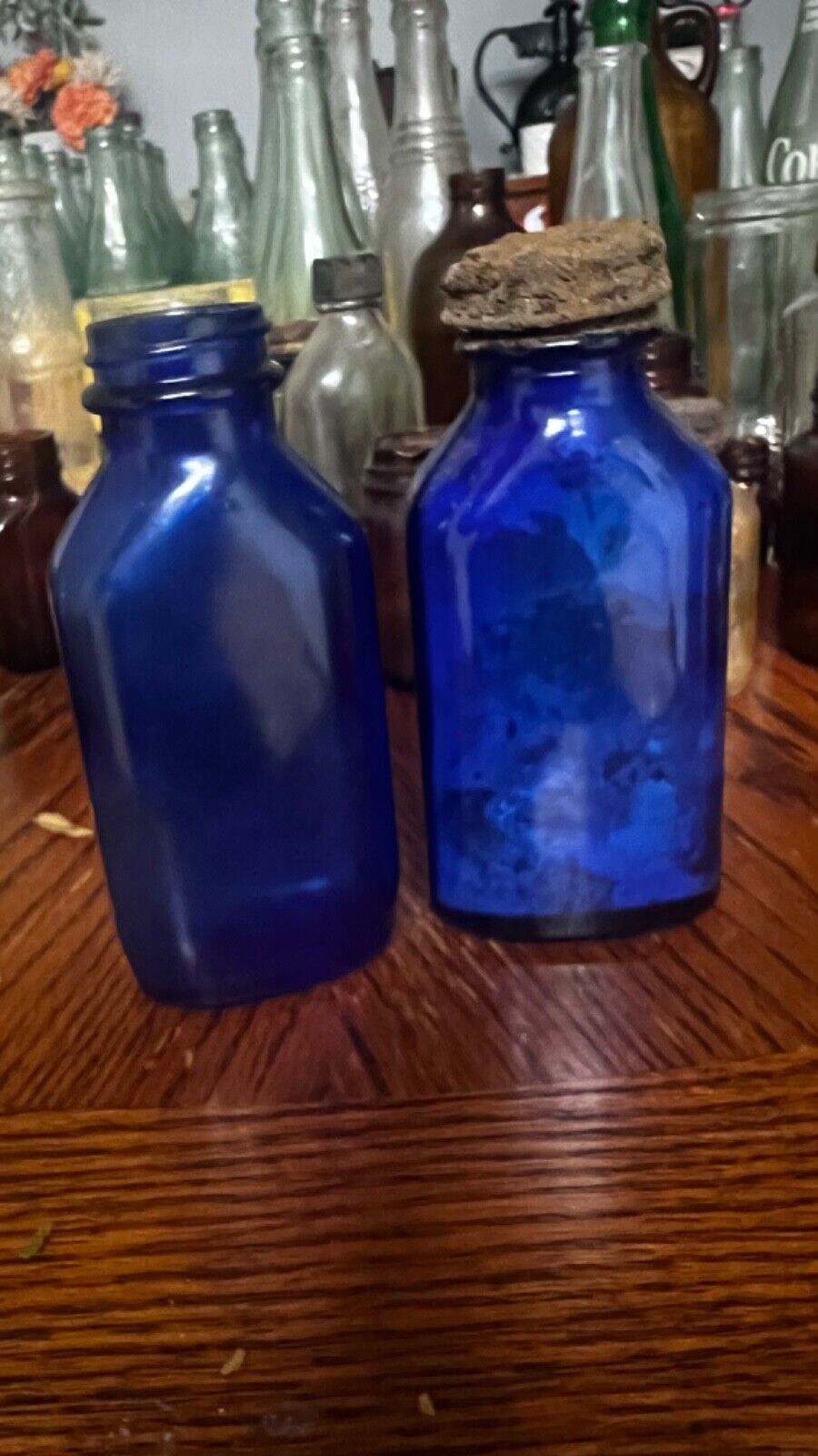 Vintage Blue Phillips Bottles