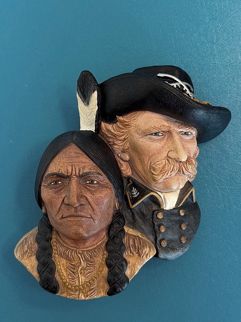BOSSONS  SIOUX CHIEF SITTING BULL AND GEORGE CUSTER IN EXCELLENT CONDITION