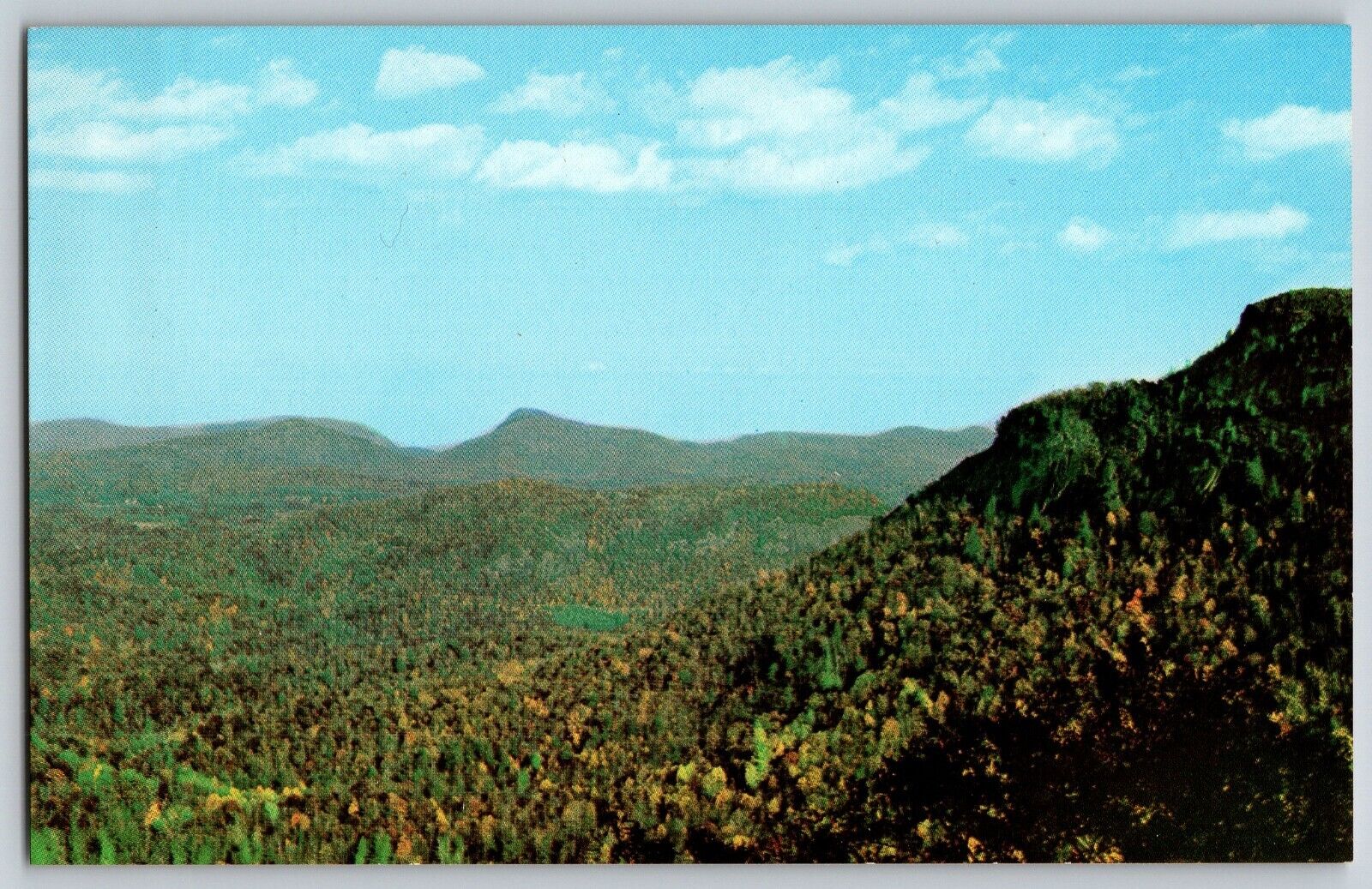 North Carolina NC - Panoramic View Of Cahiers Valley - Vintage Postcard