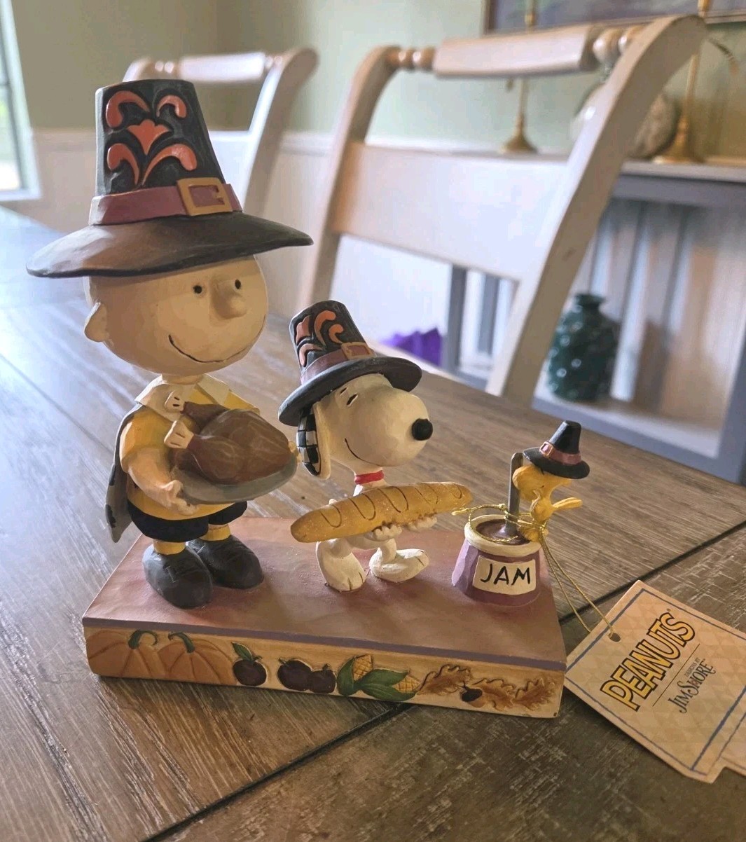 NWT Jim Shore PEANUTS Thankful for Friendship Thanksgiving Snoopy Figurine