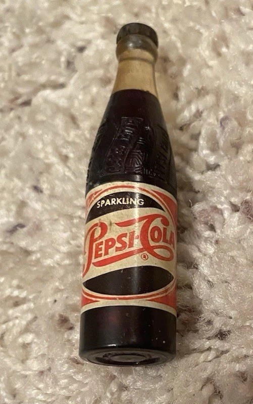 Vintage Pepsi Miniature Soda Bottle Cigarette Lighter, Kem