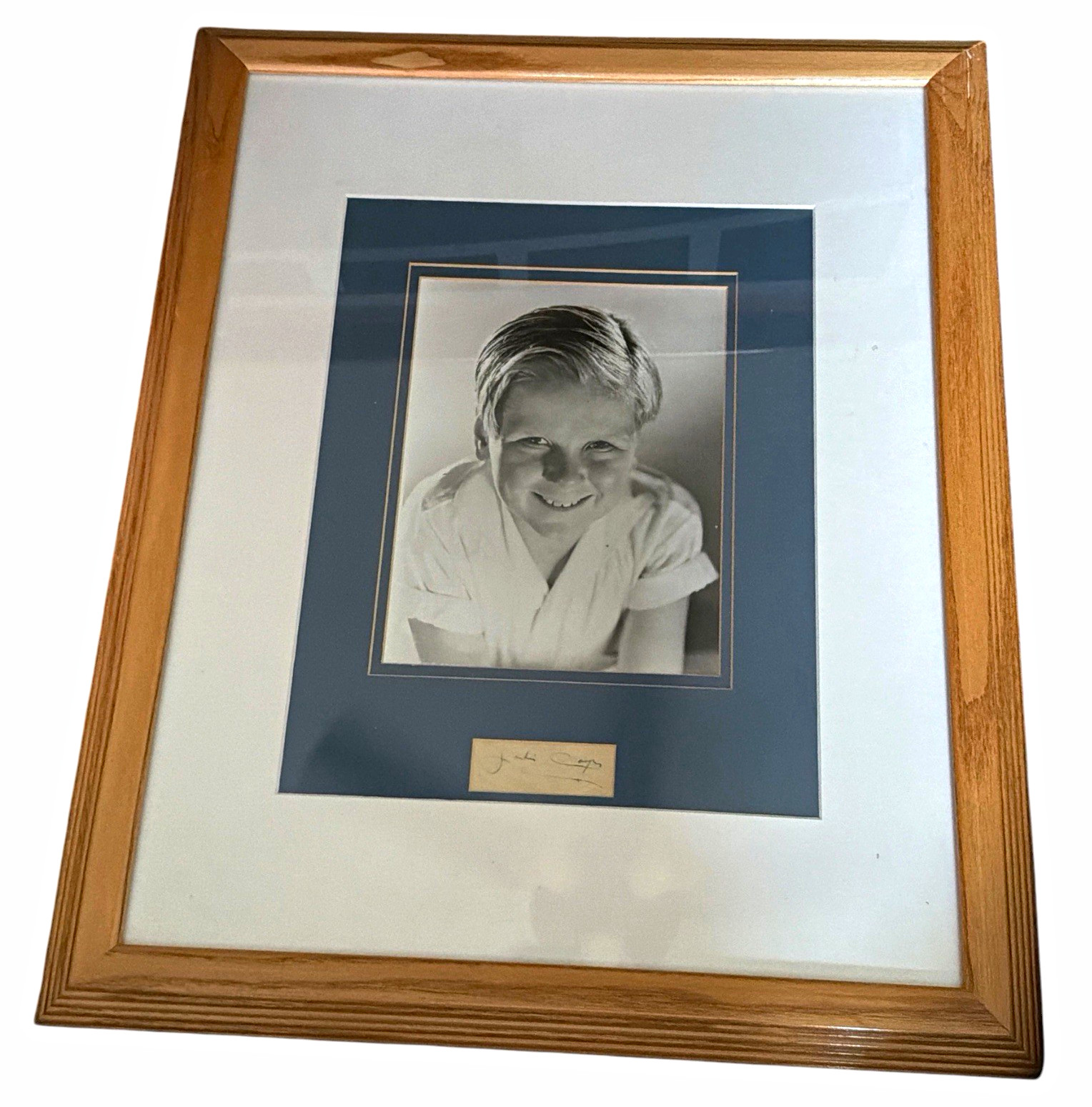 Jackie Cooper Signed Framed Photo Display w/ Walt Disney World Co. COA