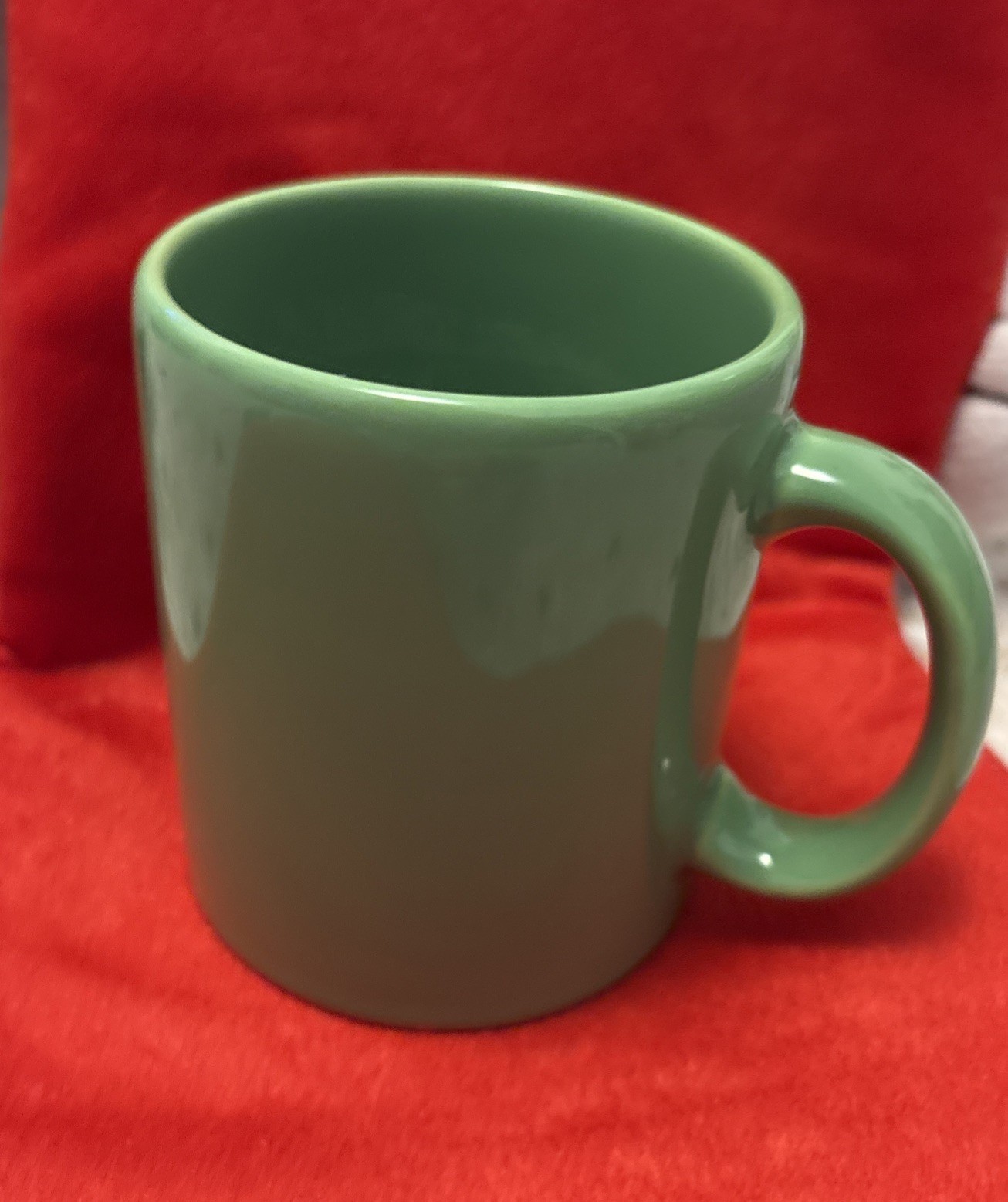 Waechtersbach Spain Coffee Mug Ceramic HTF Solid Light Green Christmas