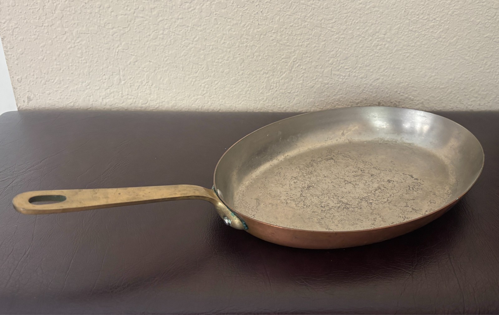 Made in France Heavy Copper 12” x 8” Oval Frying Pan
