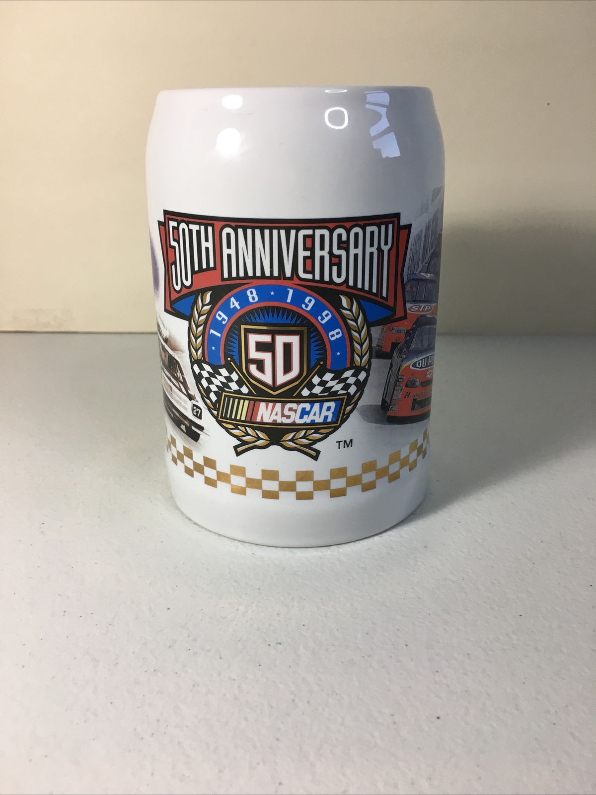 1998 Nascar 50th Anniversary Stein Mug