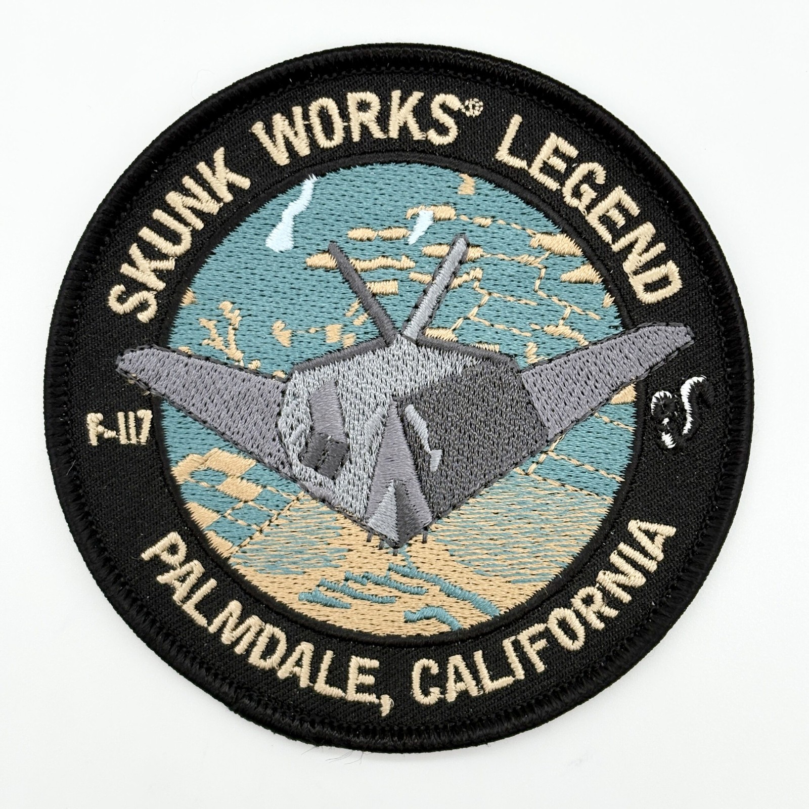 Lockheed Martin® Skunk Works®, F-117 Nighthawk®, Palmdale, CA Patch, 3.5 in