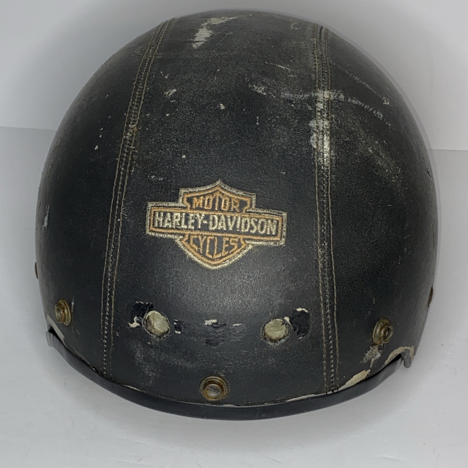 Vintage 1994 Harley-Davidson Bieffe Leather W Helmet • Worn Out, Distressed