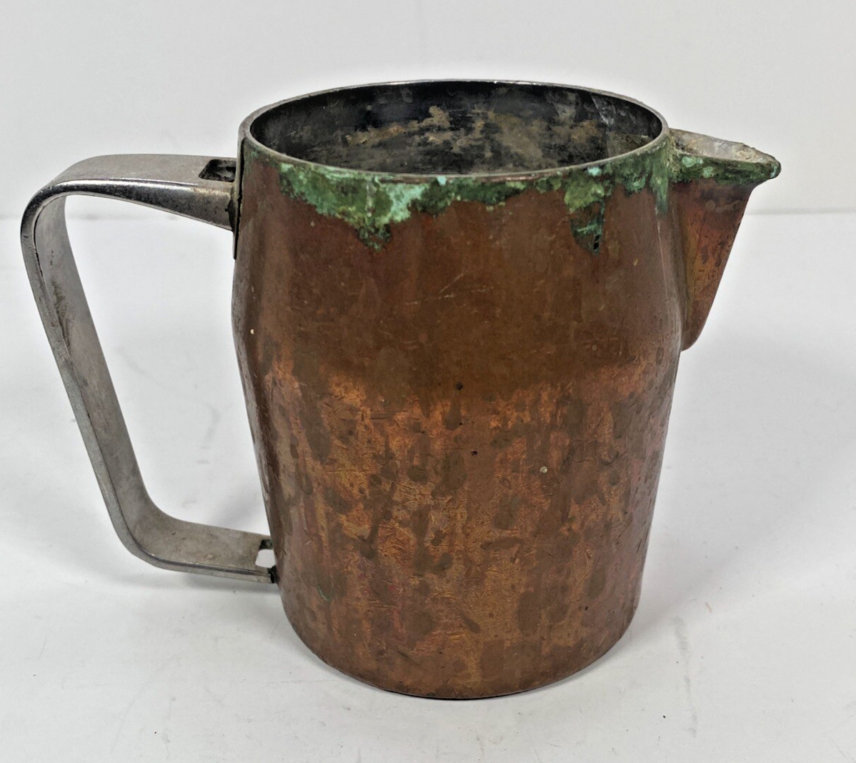 Sambonet Italy 18-8 Copper Creamer Pitcher Vintage Patina 1963 Marked