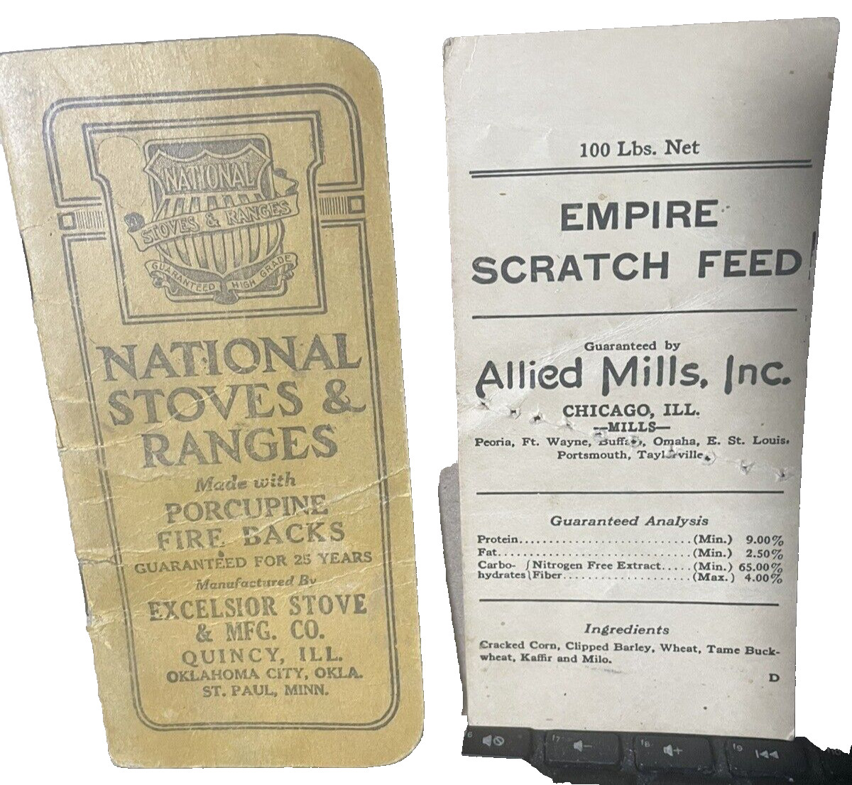 National Stoves & Ranges Vtg booklet Porcupine Fire Backs Excelsior Quincy IL National Stoves & Ranges Vtg booklet Porcupine Fire Backs Excelsior Quincy IL