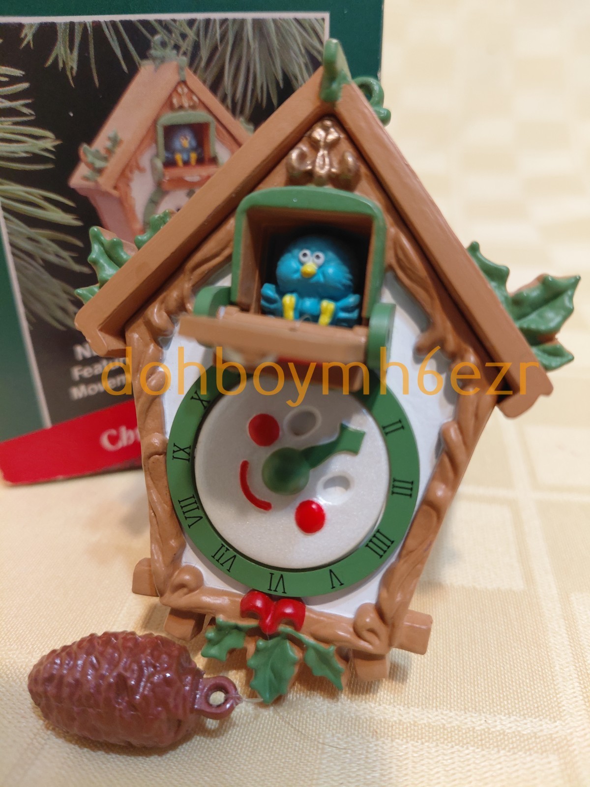 Hallmark 1988 Christmas Cuckoo Clock Christmas Ornament