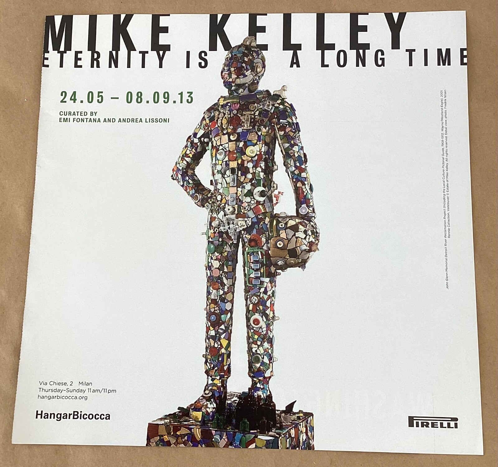 Mike Kelley gallery exhibition ad 2013 art vintge mgzne print Eternity Long Time Mike Kelley gallery exhibition ad 2013 art vintge mgzne print Eternity Long Time