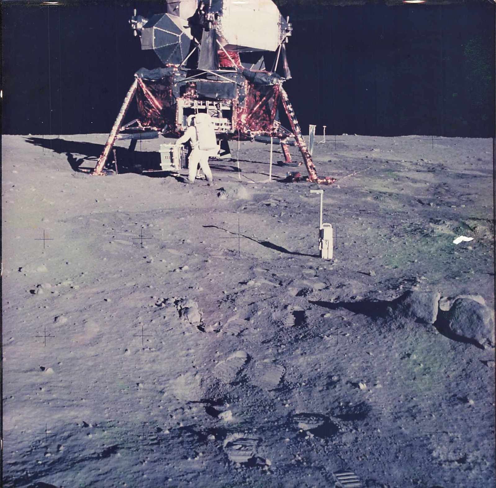 1969 Apollo 11 Buzz Aldrin Lunar Module AS11-40-5931 Kodak Color Photo Moon Rare 1969 Apollo 11 Buzz Aldrin Lunar Module AS11-40-5931 Kodak Color Photo Moon Rare