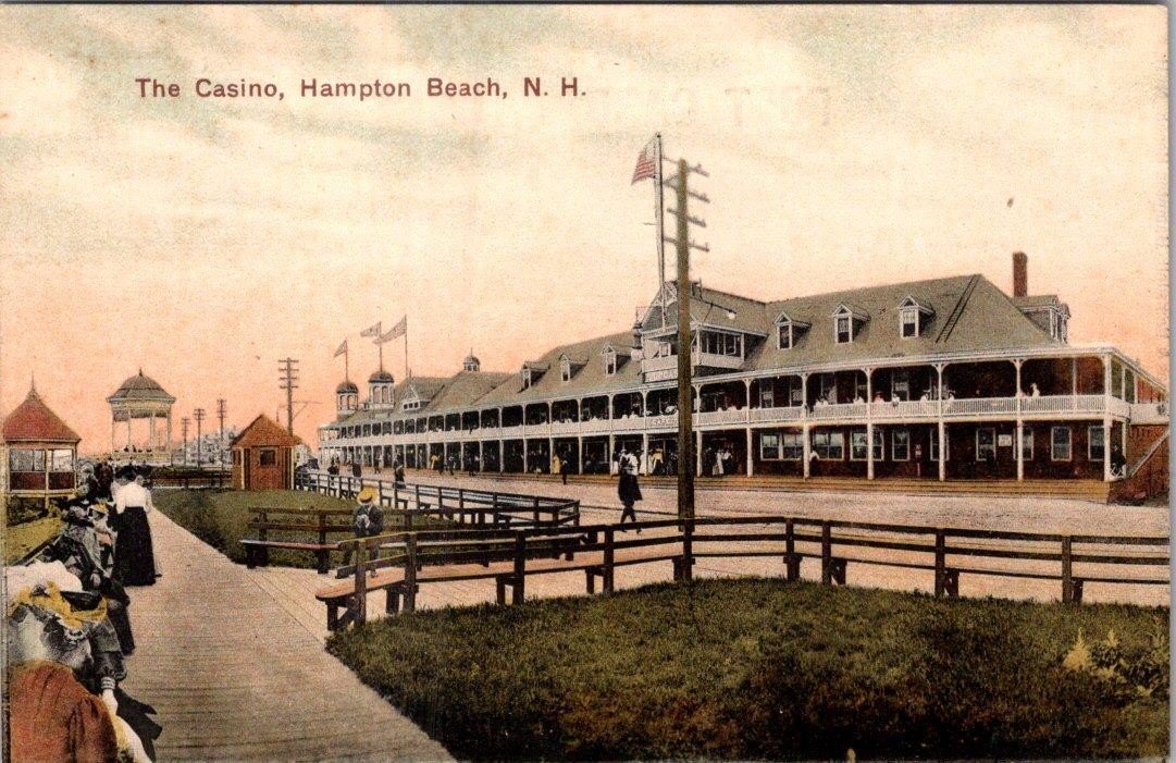 1907-10's THE CASINO HAMPTON BEACH NH NEW HAMPSHIRE ANTIQUE POSTCARD