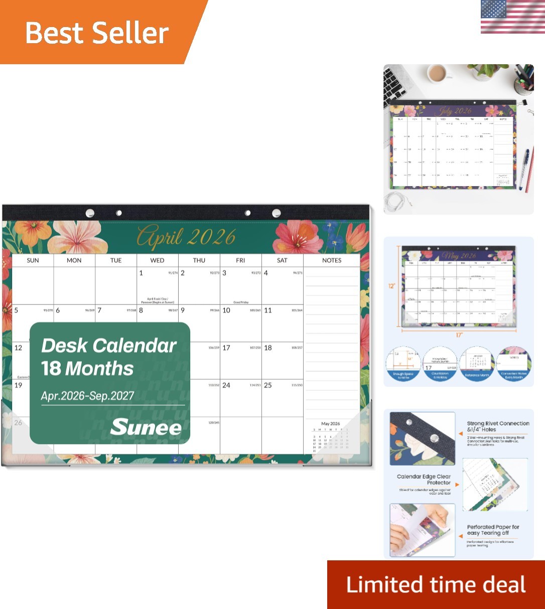 Desk Calendar 2026-18  Calendar Apr. 2026 - Sep. 2027, 17\