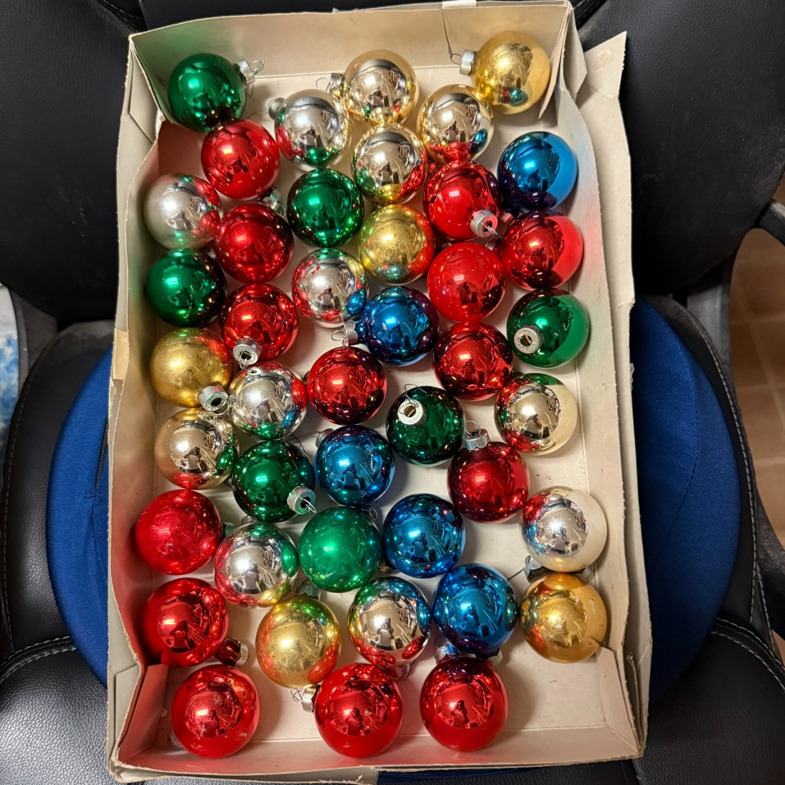 Lot of 42 Vintage Rauch Glass Christmas Ornaments 1.75 Lot of 42 Vintage Rauch Glass Christmas Ornaments 1.75