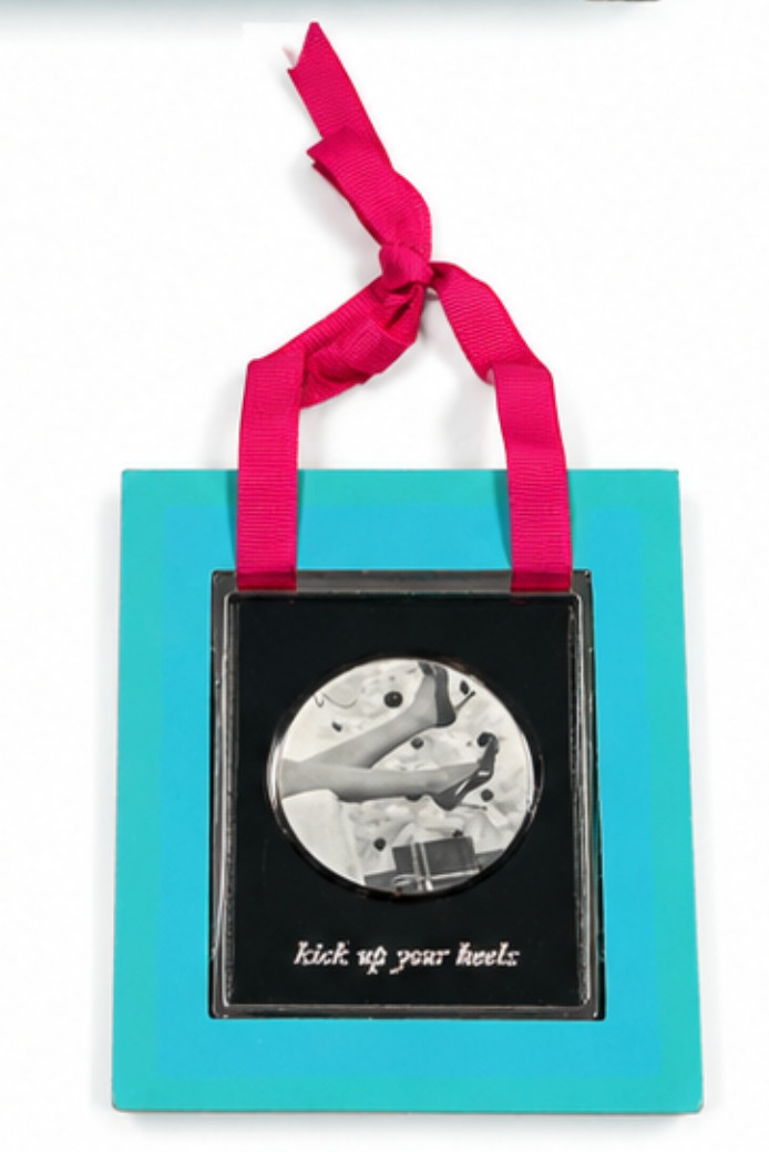 Kate Spade New York Kick Up Your Heels Silver Street Ornament Frame Lenox Box