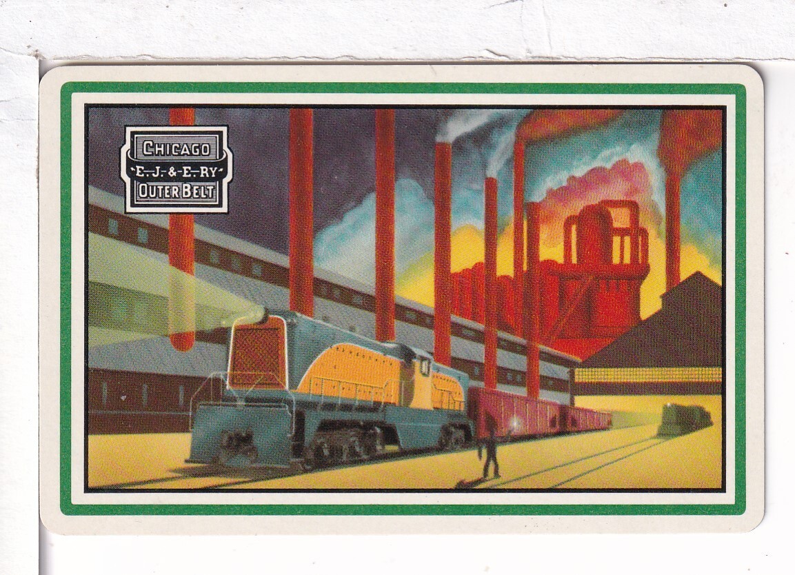 Single Railroad Playing Card \