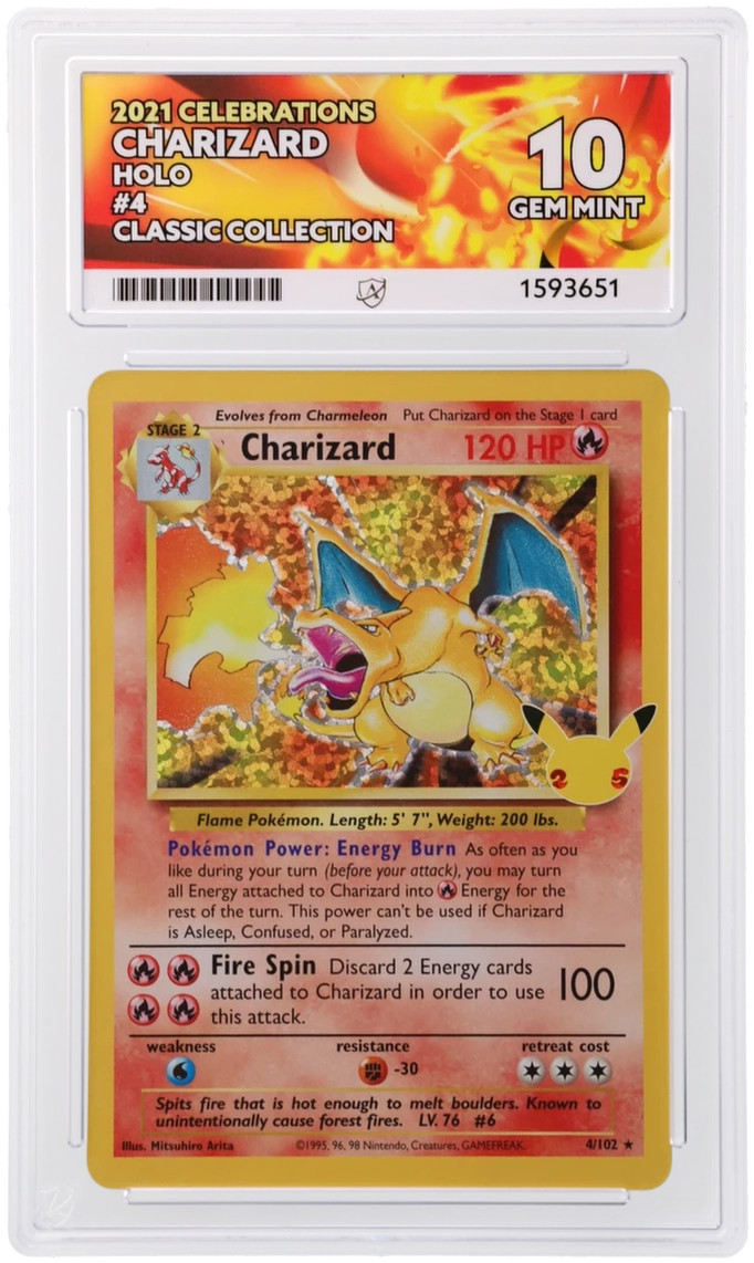 Charizard 4/102 ACE Celebrations Pokemon ACE 10 Gem Mint