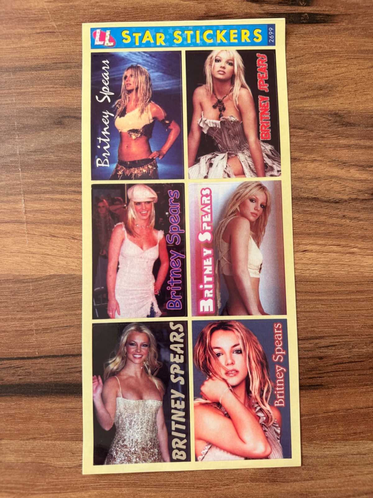 Vintage Britney Spears LL Star Stickers #2561 Rare Turkey Original Photo Sticker