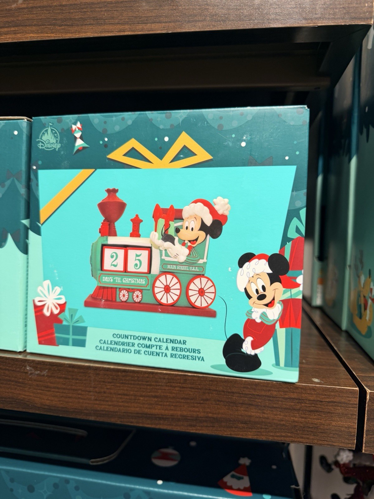 Disney Parks 2026 Mickey Mouse Train Days Till Christmas Countdown New