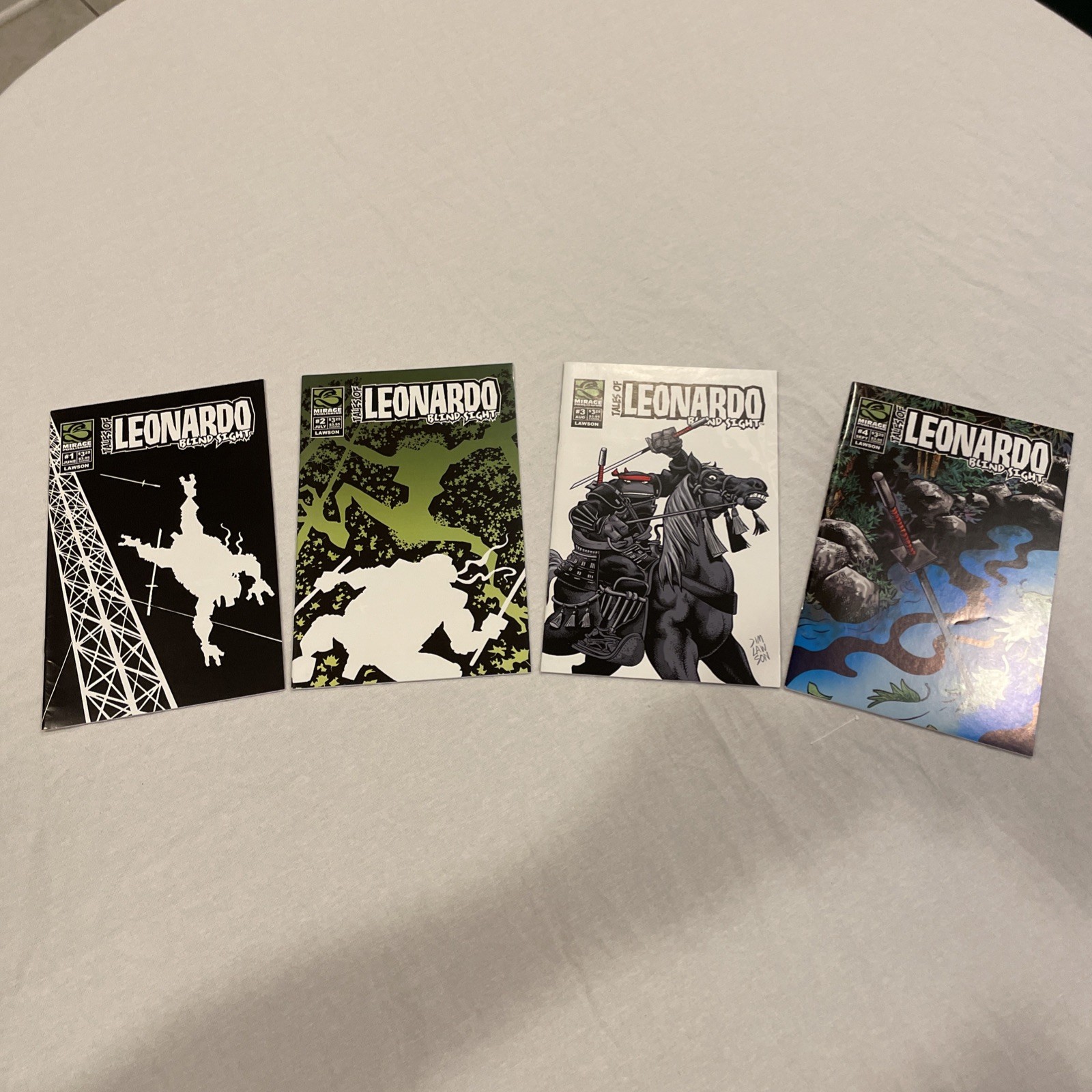 TMNT Tales of Leonardo: Blind Sight #1 2 3 4 Complete Set 2006 Mirage Comic Lot