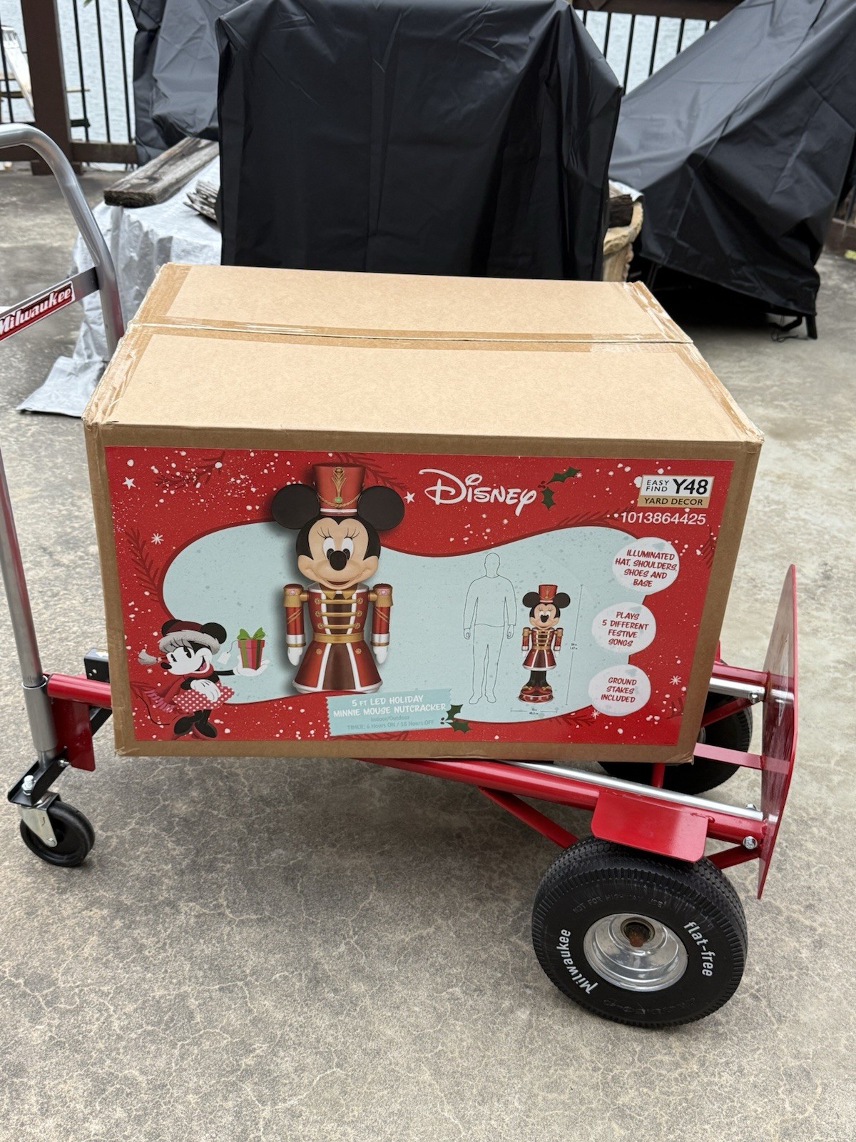 Disney 5Ft LED HOLIDAY MINNIE MOUSE NUTCRACKER NEW SEALED BOX 2025 Home Depot