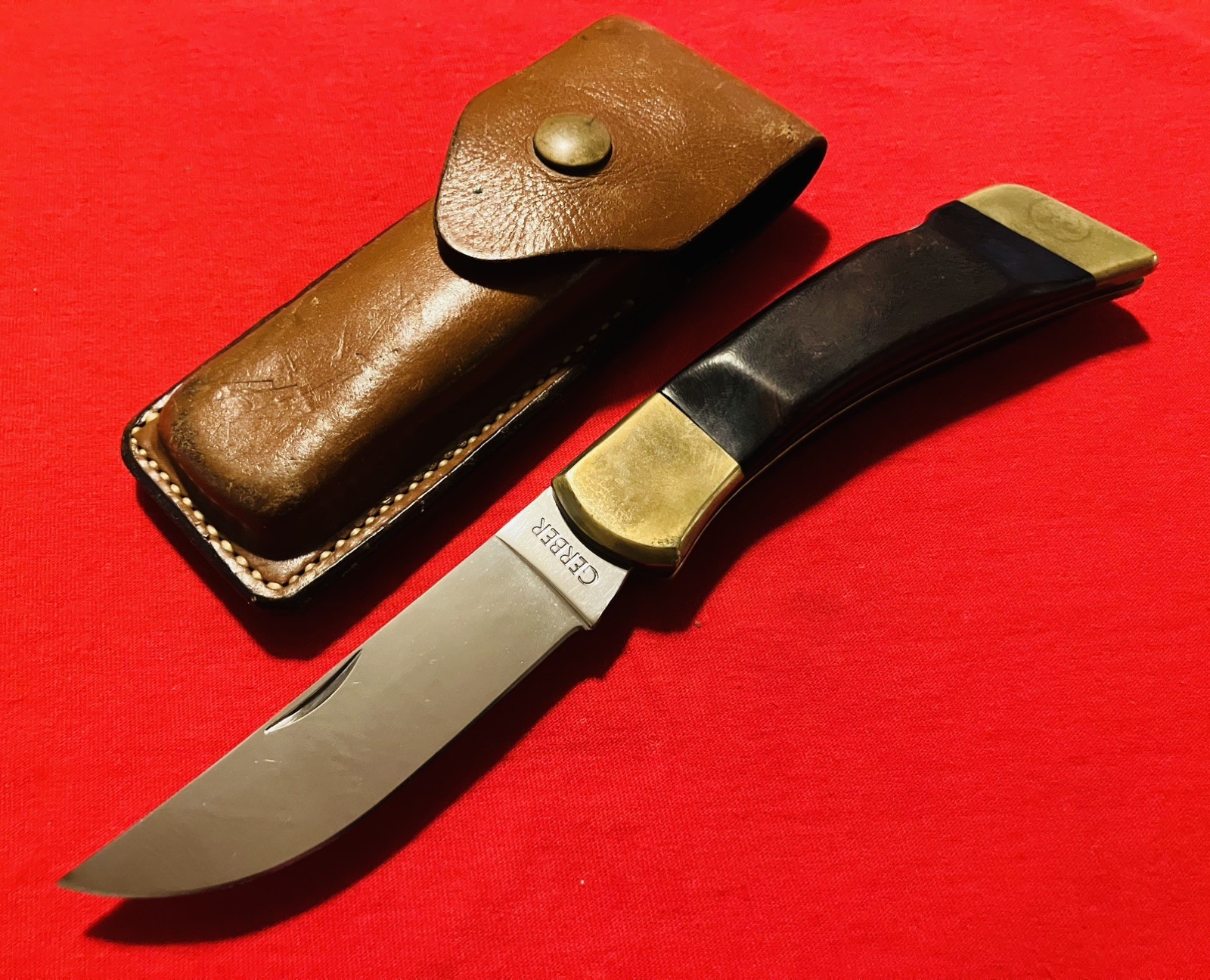 Gerber Portland OR USA FS III Folding Sportsman Knife w/ Original Sheath