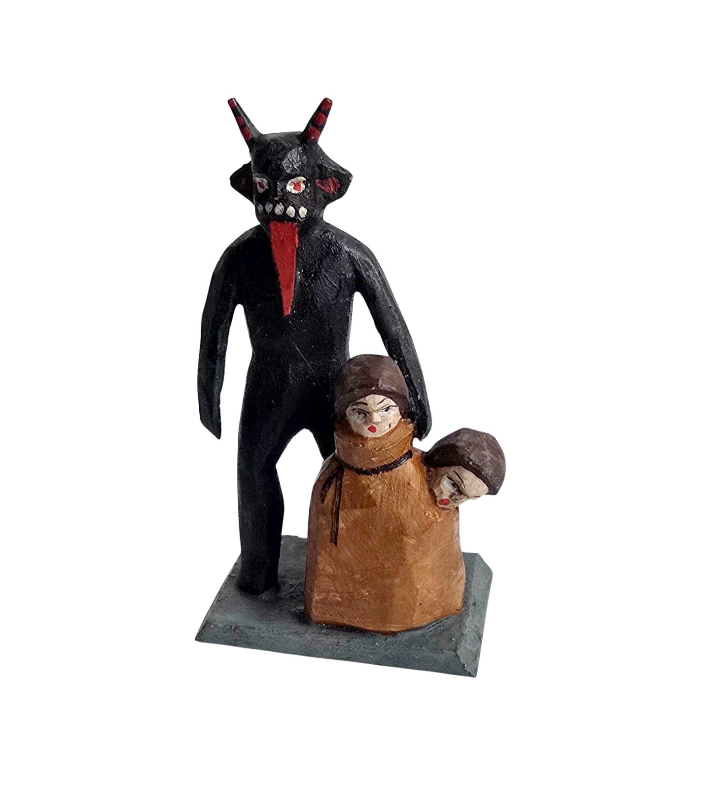 Grulich Krampus Devil Nativity Figure Handmade Wooden, 7 cm (# 19257) Grulich Krampus Devil Nativity Figure Handmade Wooden, 7 cm (# 19257)