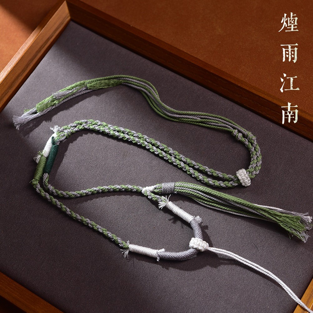 Tibetan Handmade Woven Cord Pendant Necklace Cord Pendant Rope
