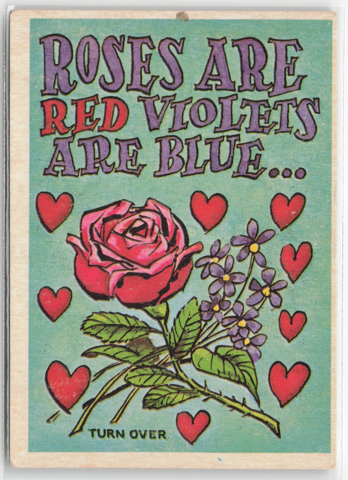 1959 Topps Funny Valentines Roses are Red Violets are Blue #34