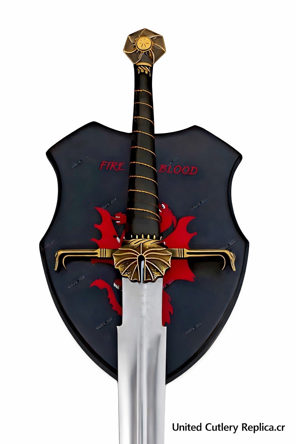 Cosplay Thrones Game Dragon Family Black Fire Sword Valyrian Steel Sword