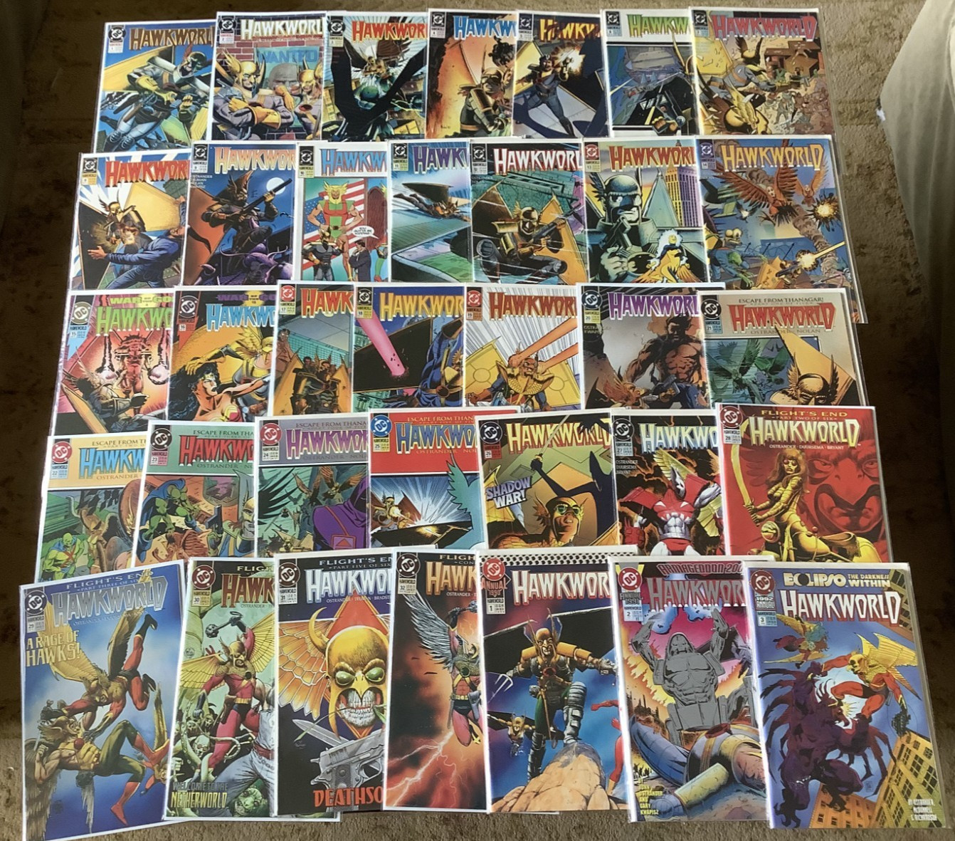 Hawkworld 1-32 Annual 1-3 VF/NM Full Series Hawkman Hawkgirl Tim Truman Ostrande Hawkworld 1-32 Annual 1-3 VF/NM Full Series Hawkman Hawkgirl Tim Truman Ostrande