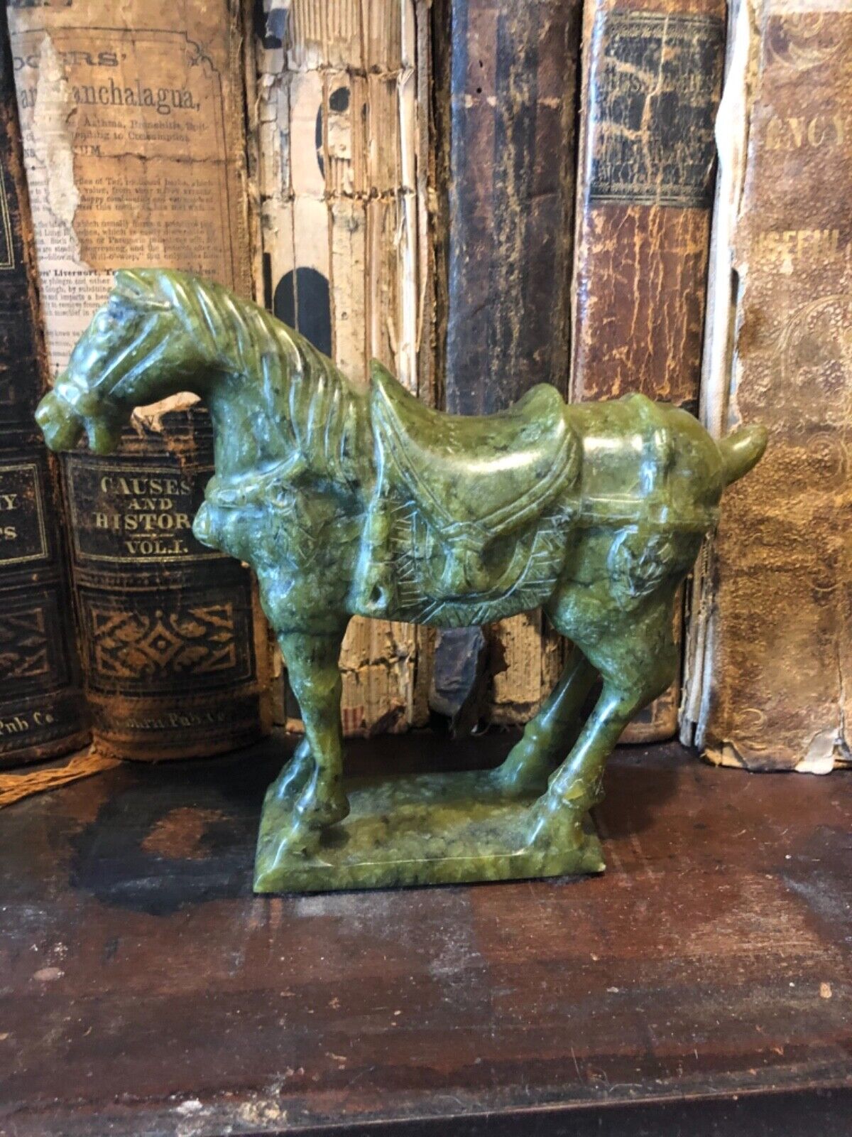 vintage stone horse