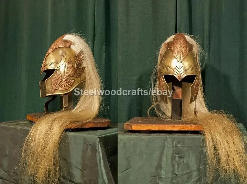 Medieval LOTR Elven Helmet Knight Helmet Lord of the ring Helmet With Plume