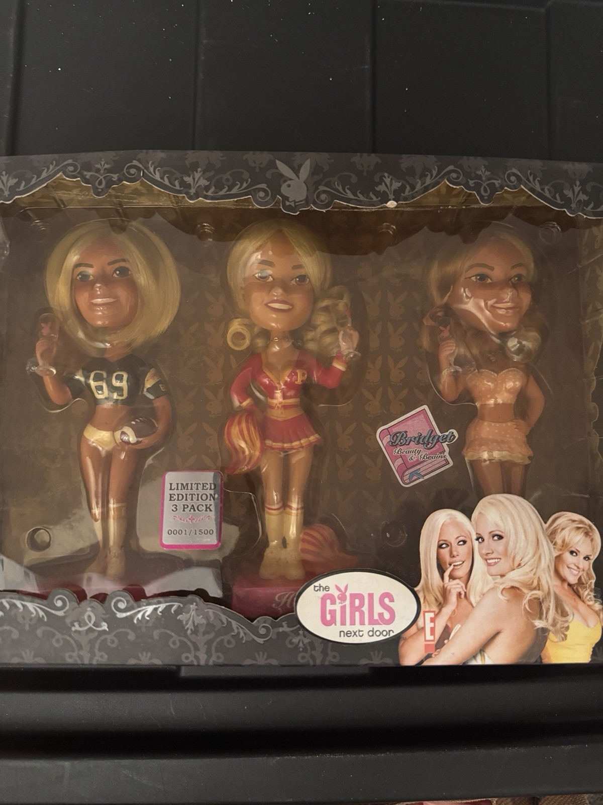 Playboy The Girls Next Door Bridget 3-Pack Bobbleheads Limited Ed 0001/1500