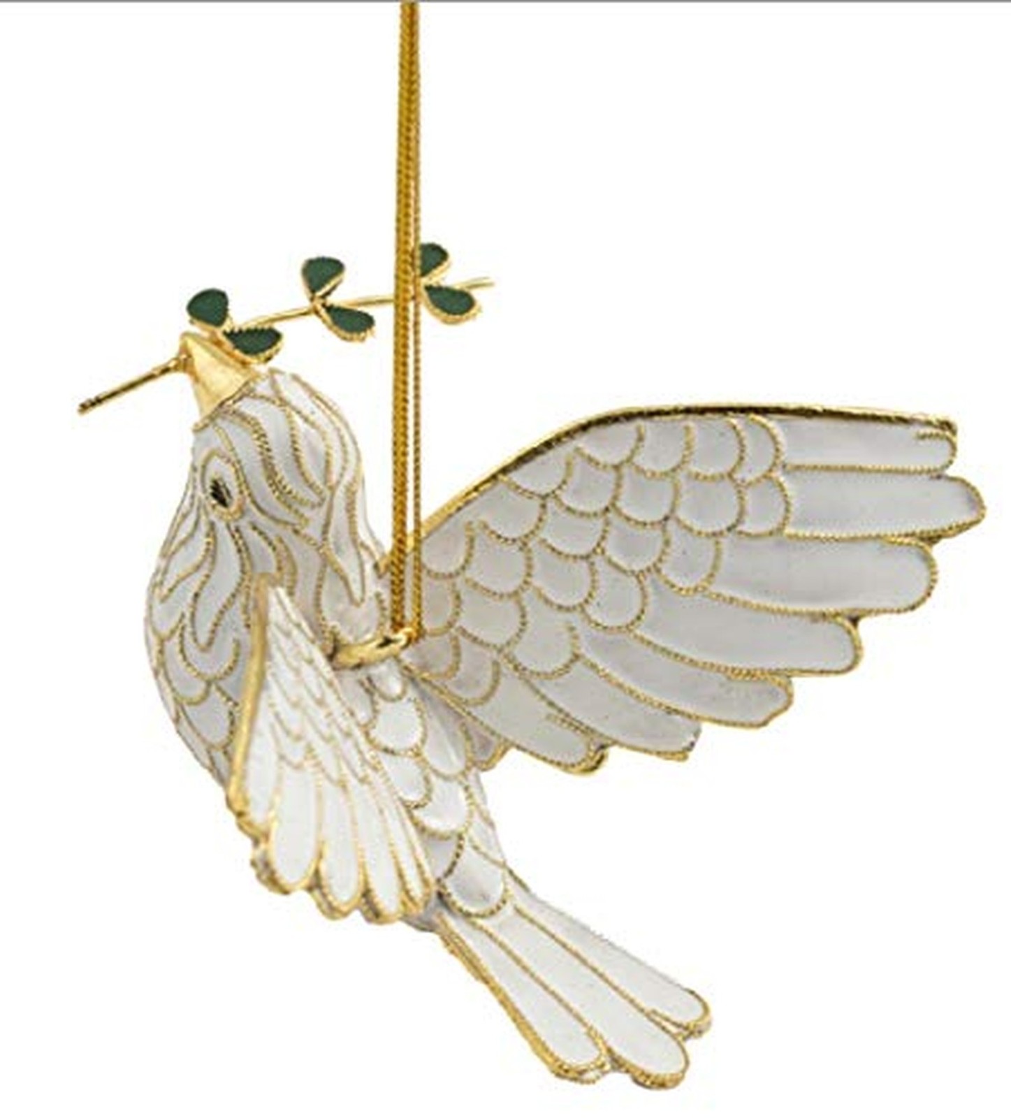 Value Arts B908E4 Cloisonne Peace Dove Hanging Ornament Enamel on Copper B908...