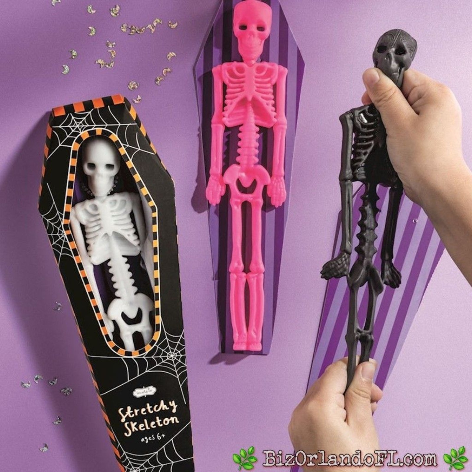 Mud Pie Stretchy Skeleton (Item #10760512) ** BLACK **